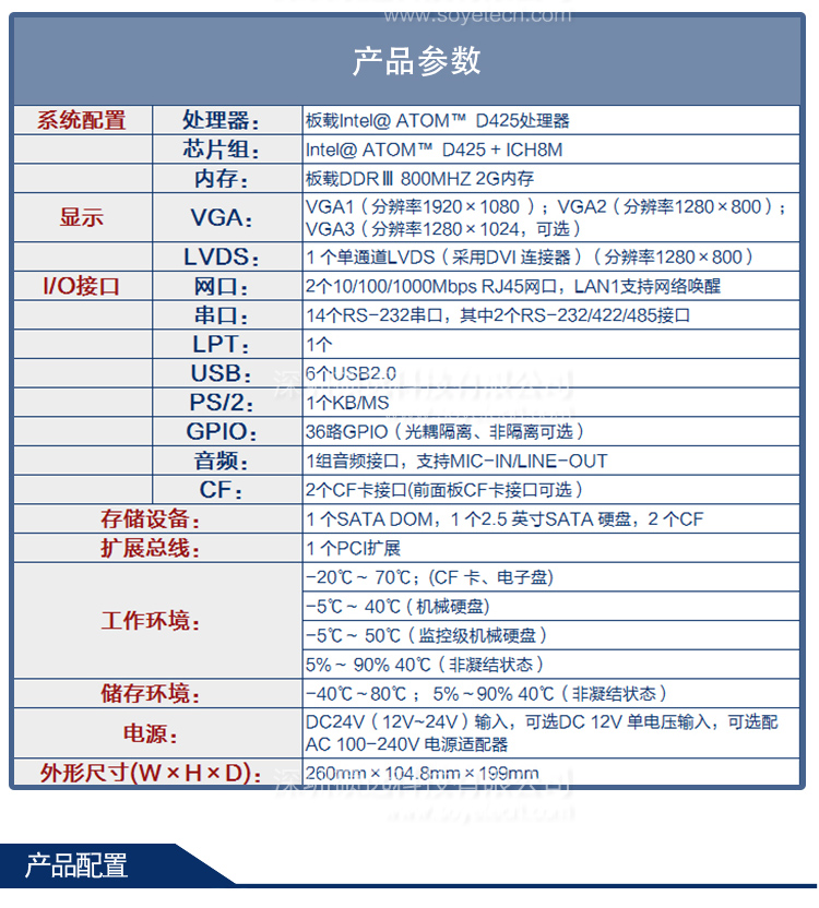 研祥低功耗無風扇整機ERC-1004A