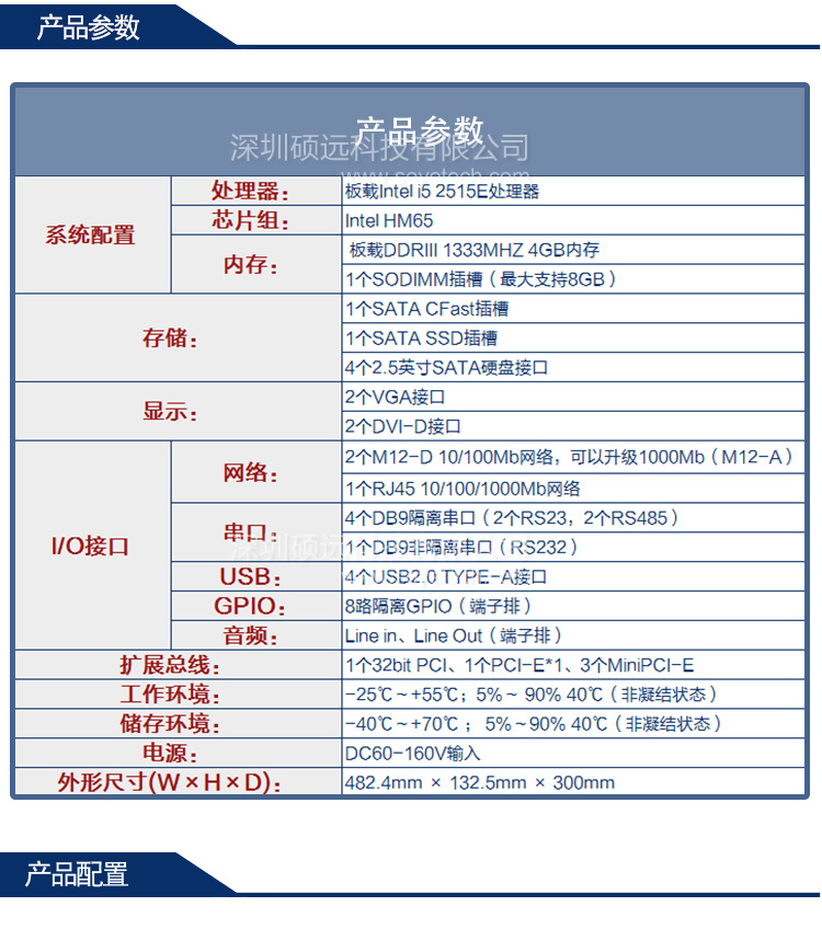 研祥3U 19寸上架型整機(jī)TRW-8371