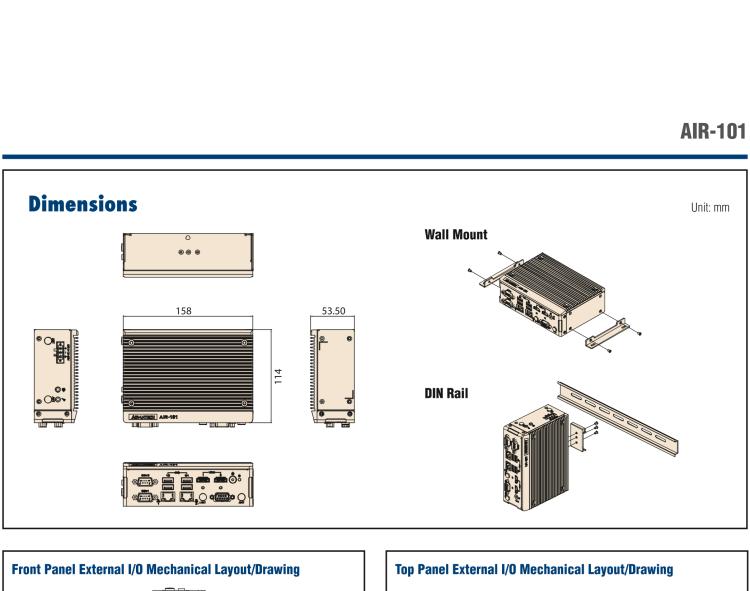 研華AIR-101 基于Intel Atom E3940處理器，AI計(jì)算平臺(tái)，內(nèi)置Myriad X VPU * 2