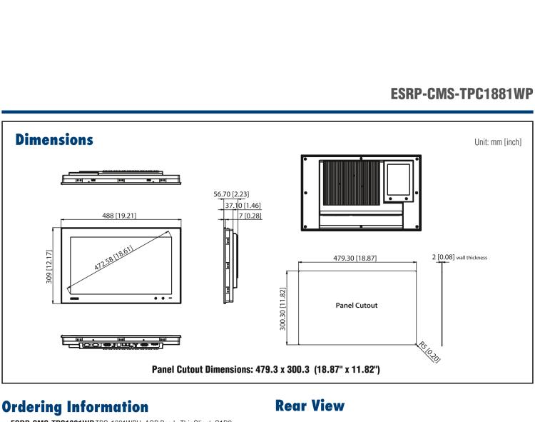 研華ESRP-CMS-TPC1881WP Realize the true value of thin client and centralized management technologies with Advantech’s ThinManager compatible industrial thin clients.