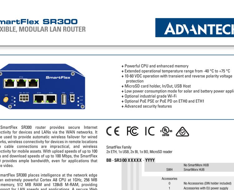 研華BB-SR30019120-SWH SmartFlex、開關(guān)、5E、USB、2I/O、SD、W、PD、W、SL、SWH