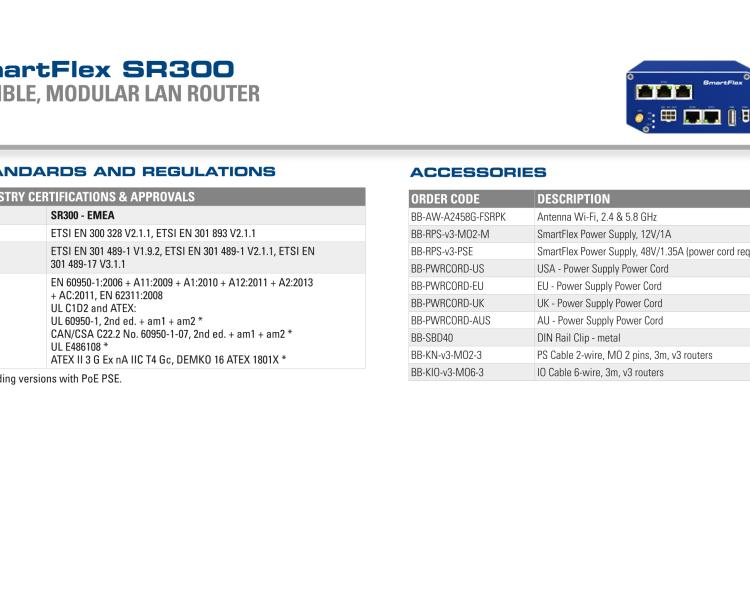 研華BB-SR30010125-SWH SmartFlex、5E、USB、2I/O、SD、W、SL、Acc、SWH