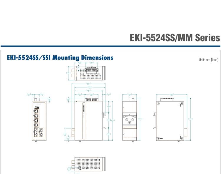 研華EKI-5524MMI 2光4電百兆ProView(組態(tài))系列工業(yè)以太網(wǎng)交換機(jī)(包含單模/多模、SC/ST接口)