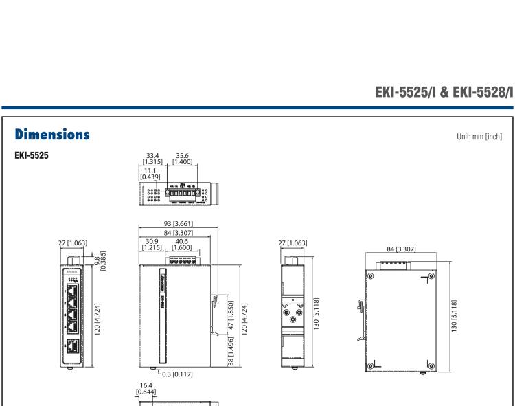 研華EKI-5528I 8端口百兆ProView（組態(tài)）系列寬溫型工業(yè)以太網(wǎng)交換機(jī)