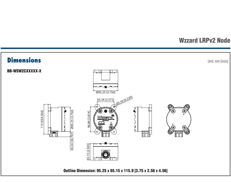 研華BB-WSW2C00015 LoRaWAN節(jié)點(diǎn)，支持RS485，外部天線