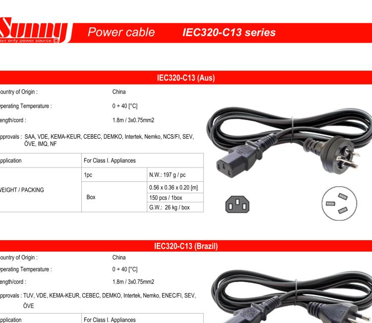 研華BB-PWRCORD-UK Power Cord 1.8m with UK plug