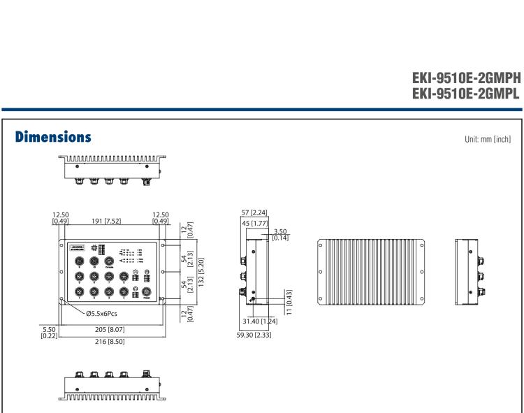 研華EKI-9510E-2GMPL 10個(gè)百兆M12 POE端口網(wǎng)管EN50155交換機(jī)， 支持24/48 VDC供電