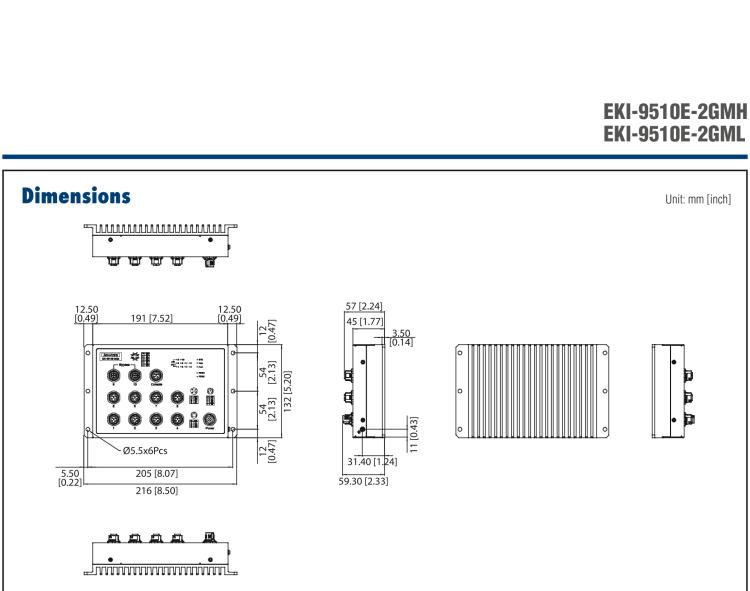 研華EKI-9510E-2GML 10個(gè)百兆M12端口網(wǎng)管型EN50155交換機(jī)， 支持24/48 VDC供電