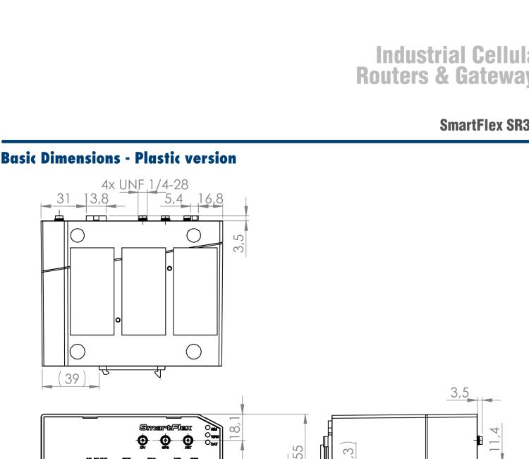 研華BB-SR31010415 SmartFlex, Global, 2x Ethernet, 1x RS232, 1x RS485, Wi-Fi, Plastic, ACC Int.