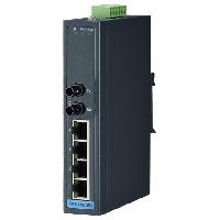 研華EKI-2525SI-ST 4FE+1FE ST Single-mode Unmanaged Ethernet Switch, -40~75℃