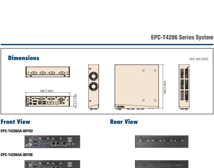 研華EPC-T4286 適配Intel? 第8/9代 Core? i 系列處理器，搭載H310芯片組。1U超薄高度，性能強勁。