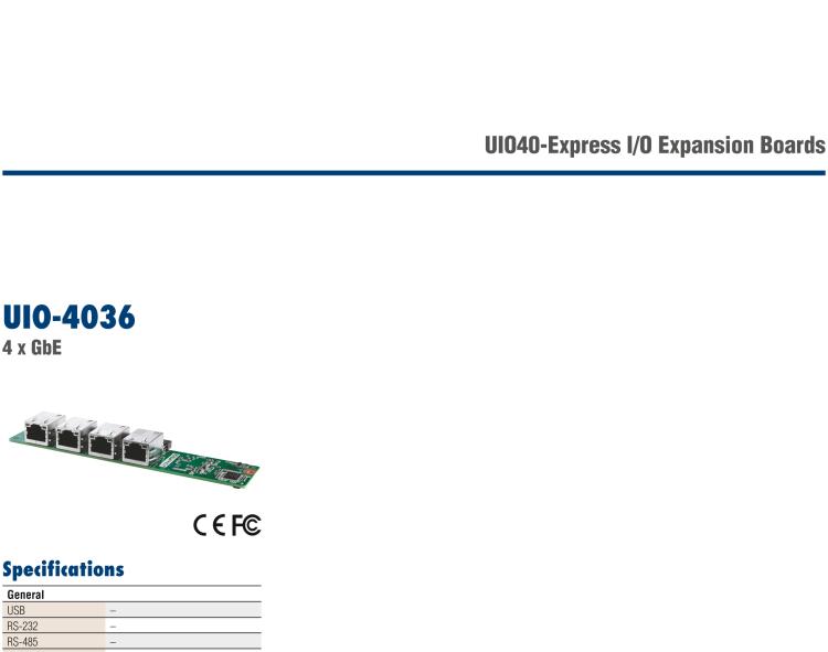 研華UIO-4030 UIO40-Express I/O 擴(kuò)展卡，支持 1 2 wires RS-232, 1 RS-485 和 8 GPIO (-24~24V input level)