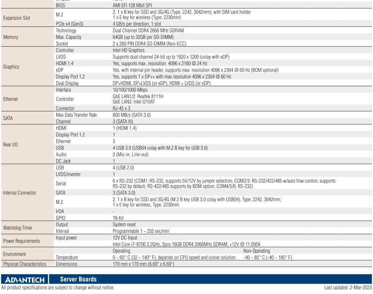 研華AIMB-286 Intel? 第8/9代 Core? i 系列處理器，搭載Intel H310芯片組。超薄設(shè)計，結(jié)構(gòu)緊湊。