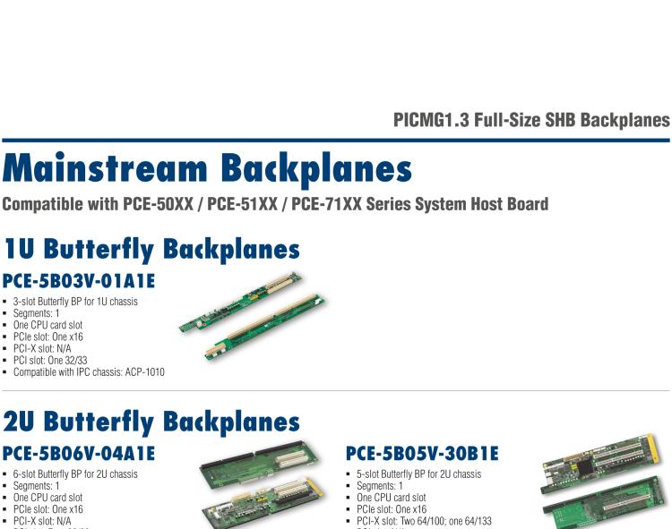 研華PCE-5B18 18-slot BP for 20-slot chassis