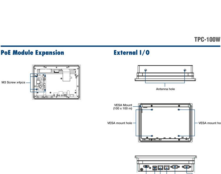 研華TPC-110W 10.1" Touch Panel Computer with ARM Cortex?-A53 Processor