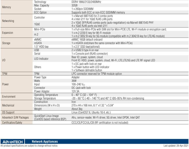 研華FWA-1212VC 支持5G和Wi-Fi 6 桌面無風(fēng)扇式uCPE